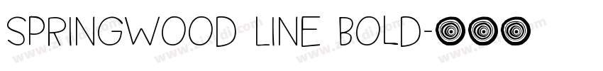 Springwood Line Bold字体转换 Springwood Line Bold字体转换